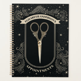 Elegant Celestial Hair Stylist Ernennung Binder Planer