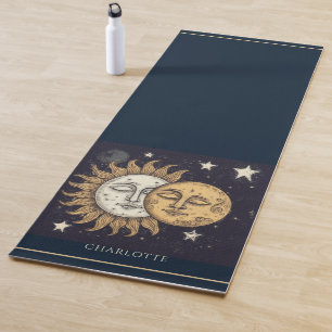 Elegant Celestial Sun Moon Personalisiert Yogamatte