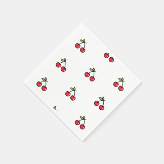 🍒 Elegant & Charming Cherry Napkins 🍒 Serviette
