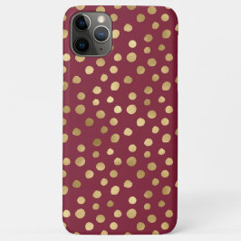 Elegant Cheetah Gold Burgundy Metallic Case-Mate iPhone Hülle