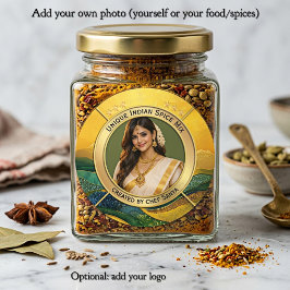 Elegant Chef Indische Gewürzmischung Benutzerdefin Runder Aufkleber