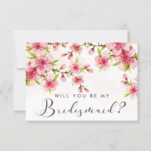 Elegant Cherry Blossom Bridesmaid Vorschlag