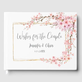 Elegant Cherry Blossom Gästebuch