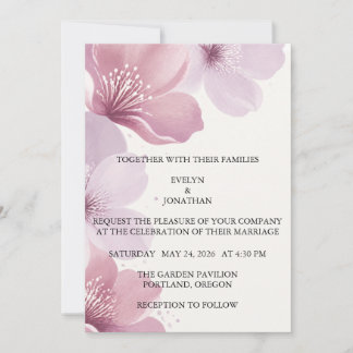 Elegant Cherry Blossom Save the Date