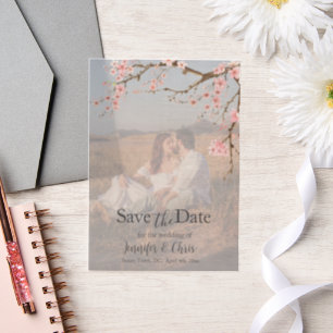 Elegant Cherry Blossom Save the Date
