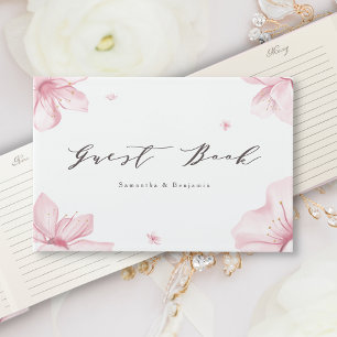 Elegant Cherry Blossom Wedding Gästebuch