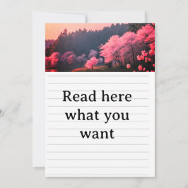 Elegant Cherry Blossom Wedding Invitation - Romant Einladung