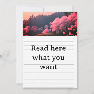 Elegant Cherry Blossom Wedding Invitation - Romant Einladung