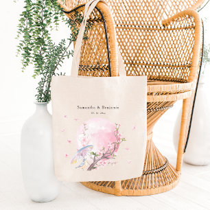Elegant Cherry Blossom Wedding Willkommen Tragetasche