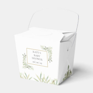 Elegant Chic Baby Shower Greenerity Favor Box Geschenkschachtel