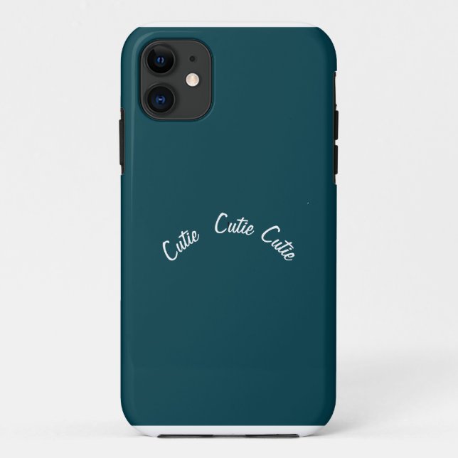 Elegant Chic Blue Aquamarin Case-Mate iPhone Hülle (Rückseite)