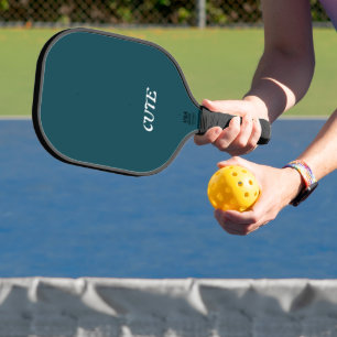 Elegant Chic Blue Aquamarin Pickleball Schläger