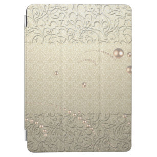 Elegant Chic Damask Lace Pearls iPad Air Hülle