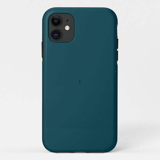 Elegant Chic Dark Blue Aquamarin Case-Mate iPhone Hülle (Rückseite)