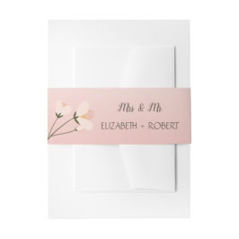 Elegant Chic Floral Einladungsbanderole