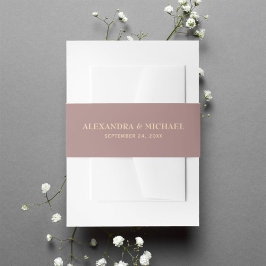 Elegant Chic Gold Typografie Script Wedding Einladungsbanderole