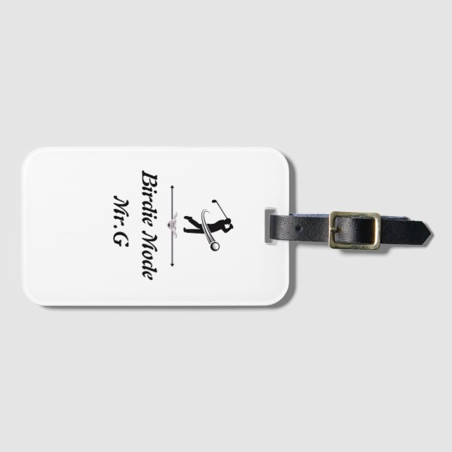 Elegant Chic Golf Luggage Tag gift 2026  Gepäckanhänger (Vorderseite (Horizontal))