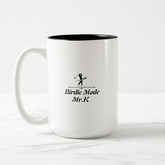 Elegant Chic Golf Two-Tone Coffee Mug gift 2026  Zweifarbige Tasse (Links)