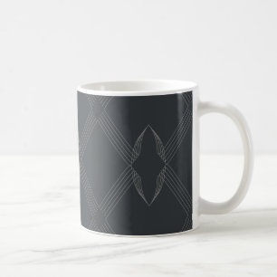 Elegant, chic, luxuriös, einfaches Linienmuster Kaffeetasse