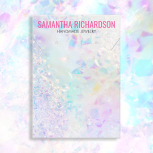 Elegant Chic Quarz Crystal Juwelier Display Holder Visitenkarte