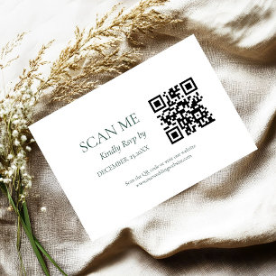 Elegant & Chic Smaragdgrün Grüne Hochzeit RSVP Ca Karte