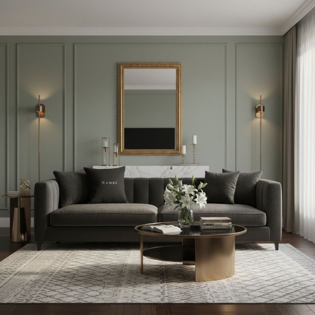 Elegant  chic stylish  trendy cool black and white kissen (Von Creator hochgeladen)