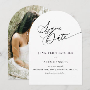 Elegant Chic Wedding Save the Date Einladung