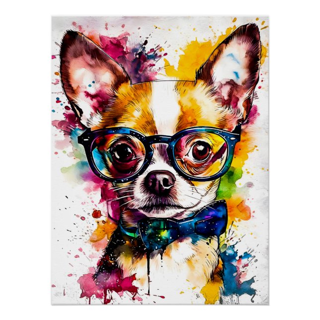 Elegant Chihuahua Poster (Vorderseite)