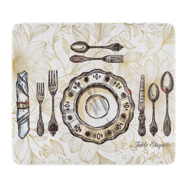 Elegant chopping board schneidebrett (Vorderseite)