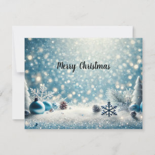 Elegant Christmas Glitter Background with Copyspac Feiertagskarte