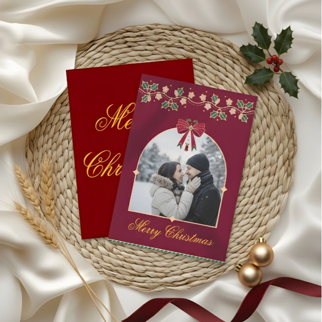 Elegant Christmas Greeting Card – A Message of Lov Dankeskarte (Von Creator hochgeladen)