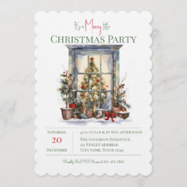 Elegant Christmas Holiday Invitation  Einladung