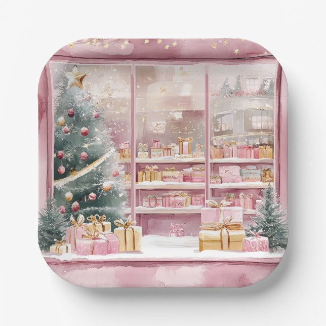 Elegant Christmas Paper Plates  Pappteller (Vorderseite)