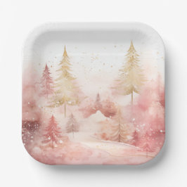 Elegant Christmas Paper Plates  Pappteller