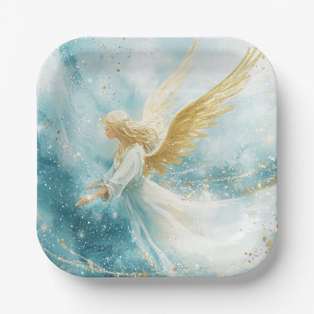 Elegant Christmas Paper Plates  Pappteller (Vorderseite)