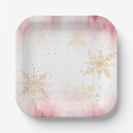 Elegant Christmas Paper Plates  Pappteller