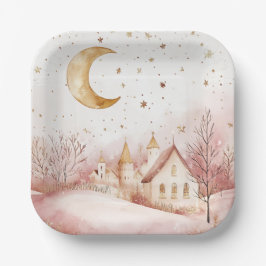 Elegant Christmas Paper Plates  Pappteller