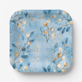 Elegant Christmas Paper Plates  Pappteller