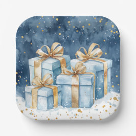 Elegant Christmas Paper Plates  Pappteller
