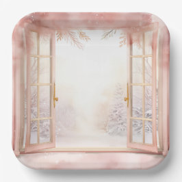 Elegant Christmas Paper Plates  Pappteller