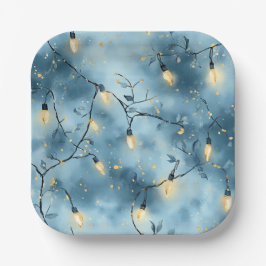 Elegant Christmas Paper Plates  Pappteller