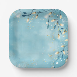 Elegant Christmas Paper Plates  Pappteller