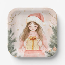 Elegant Christmas Paper Plates  Pappteller