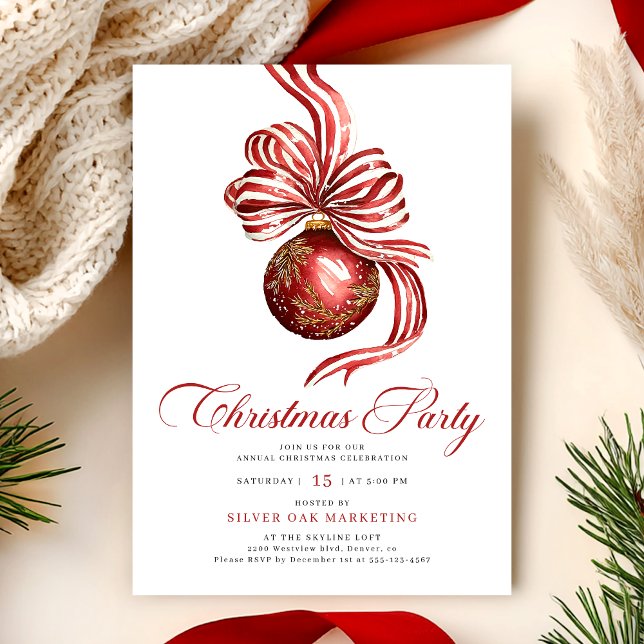 Elegant Christmas Party Corporate Einladung (Von Creator hochgeladen)
