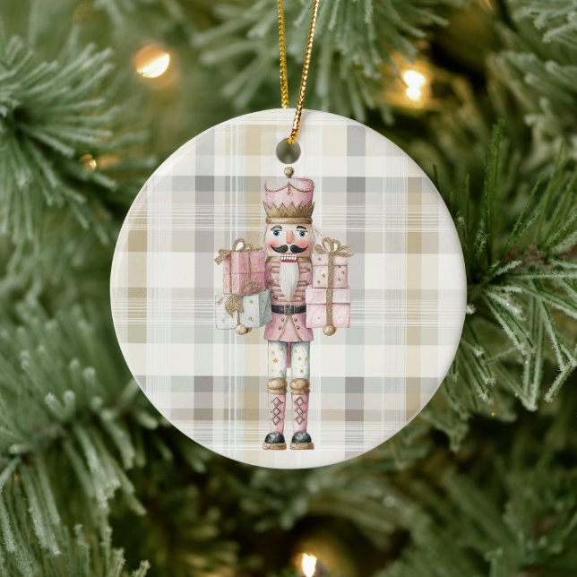 Elegant Christmas Pink Nutcracker Ornament (Baum)