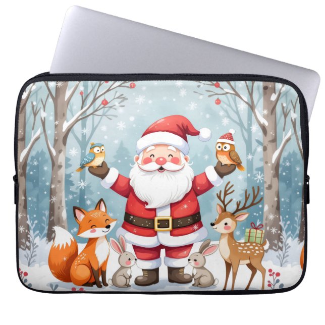 Elegant Christmas Surprise Electronics Bag Laptopschutzhülle (Vorderseite)