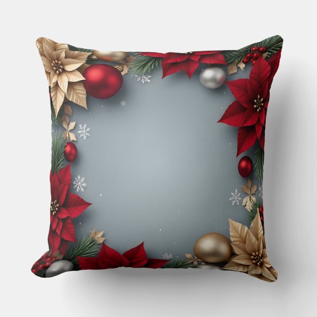 Elegant Christmas Throw Pillow  Kissen (Vorderseite)
