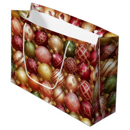 Elegant Christmas Tree Baubles Decorations Holiday Große Geschenktüte