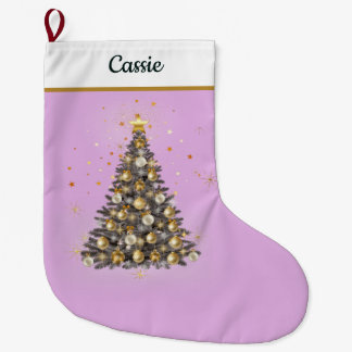 Elegant Christmas Tree Stocking – Classic Design Großer Weihnachtsstrumpf