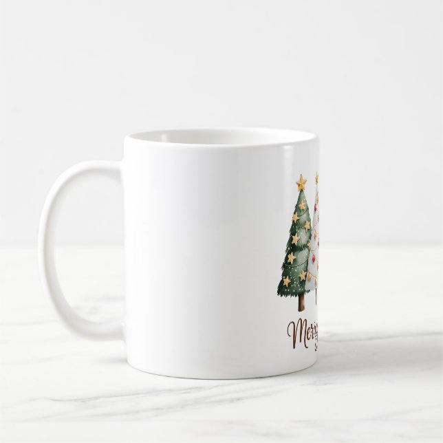 Elegant Christmas Trees – Holiday Season Design Kaffeetasse (Links)
